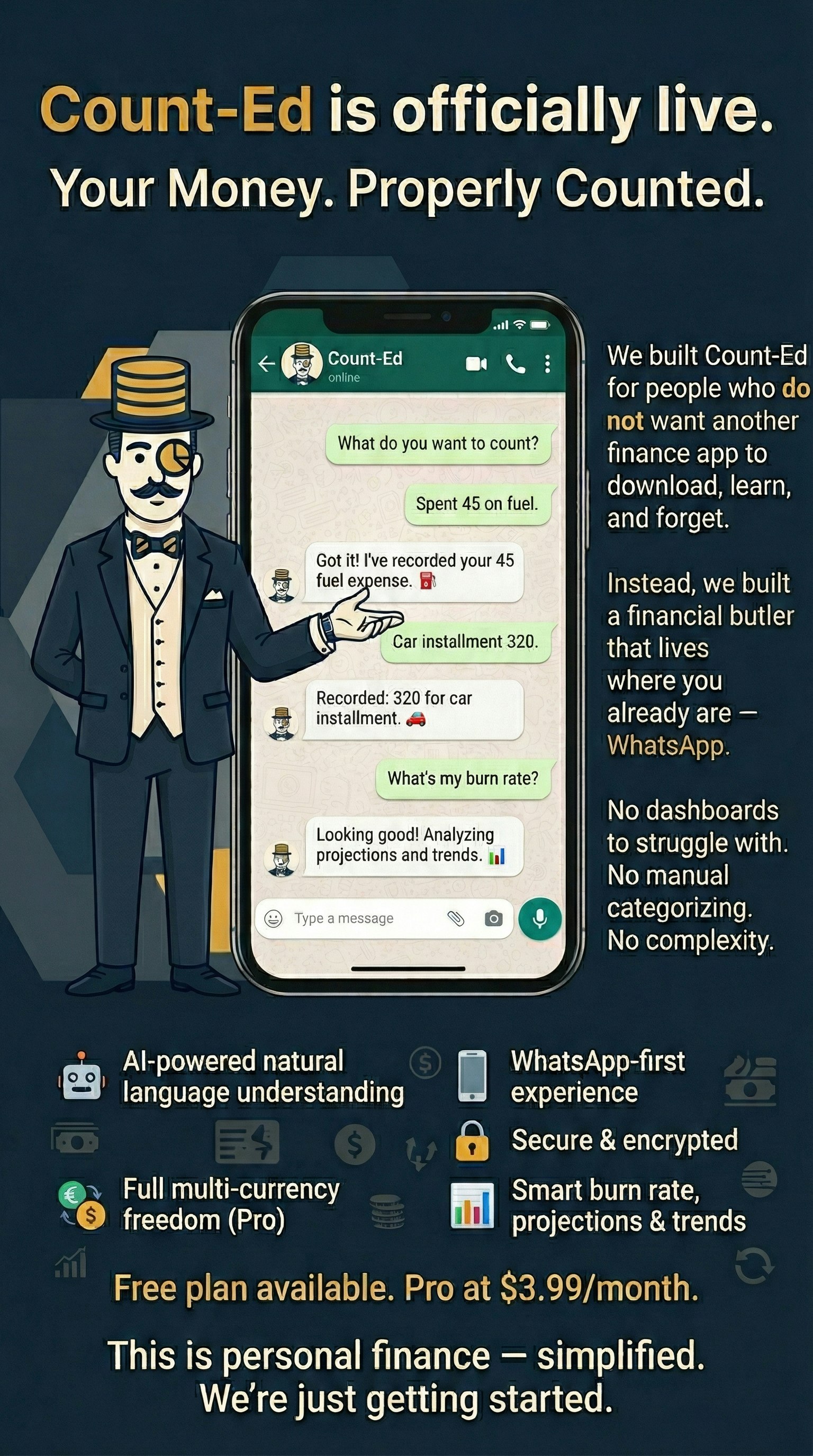 Count Ed - Main product screenshot demonstrating key features and user interface