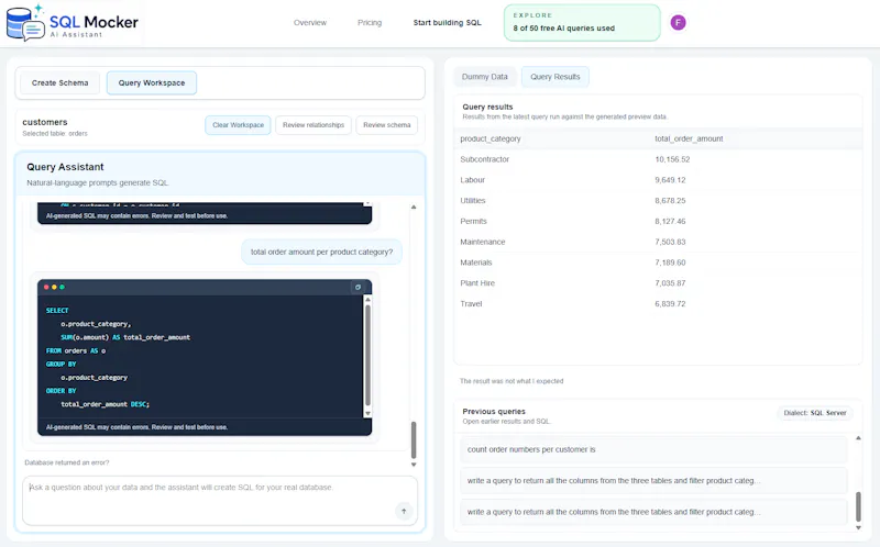 SQL Mocker screenshot 6