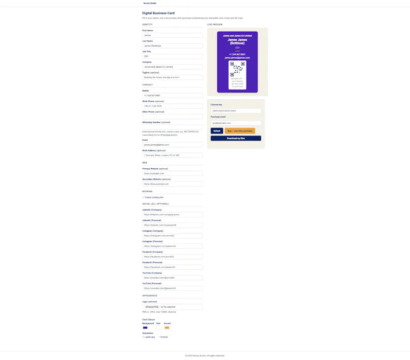 Nocrai Digital Business Card screenshot 3
