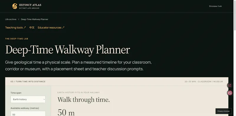 Extinct Atlas: Deep-Time Walkway screenshot 2