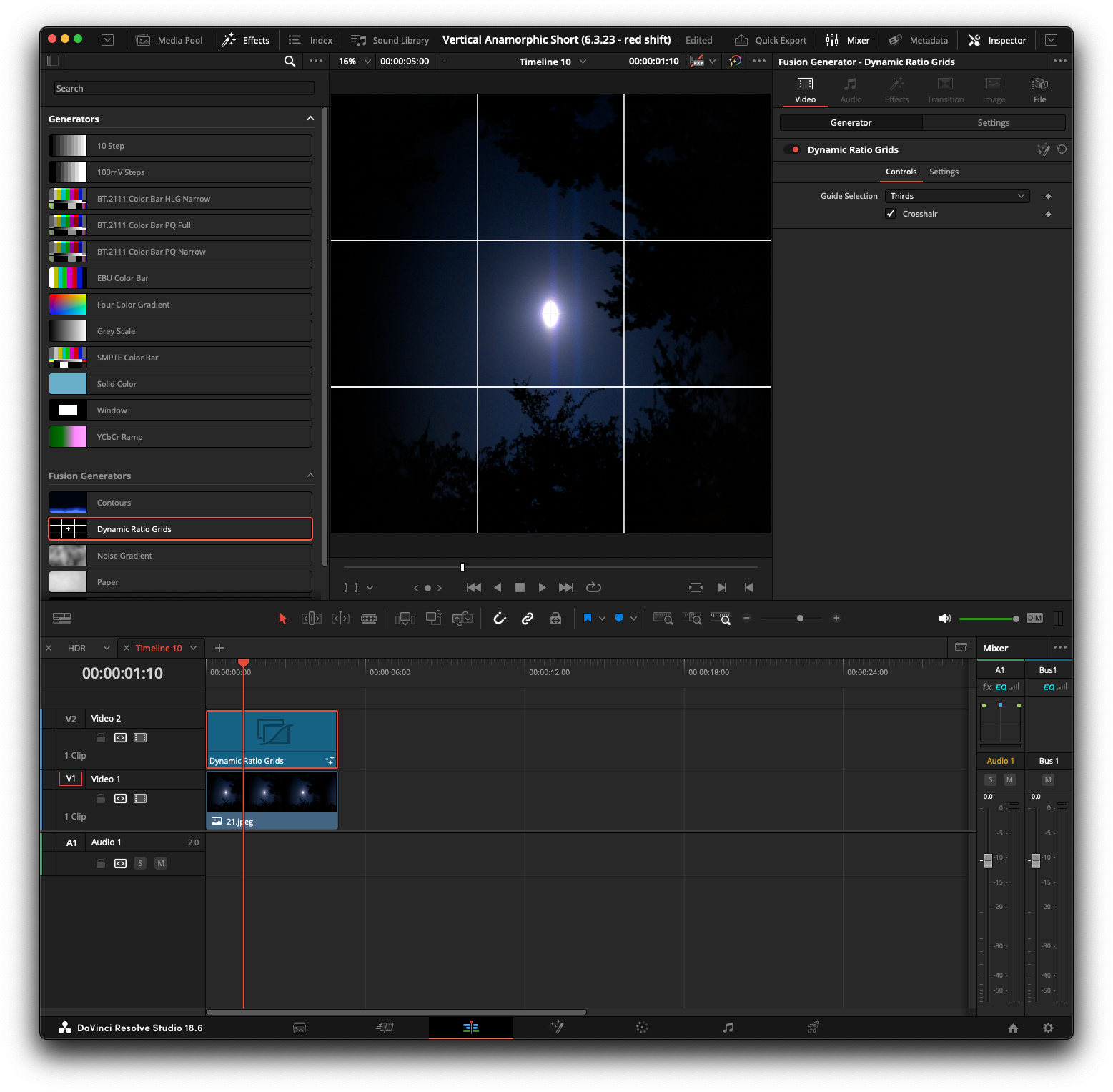 Media Grid Dinamik untuk DaVinci Resolve - Peraturan-pertiga & banyak lagi untuk sebarang nisbah aspek 8