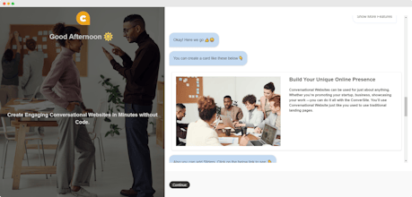 ConverSite - Conversational Websites gallery image
