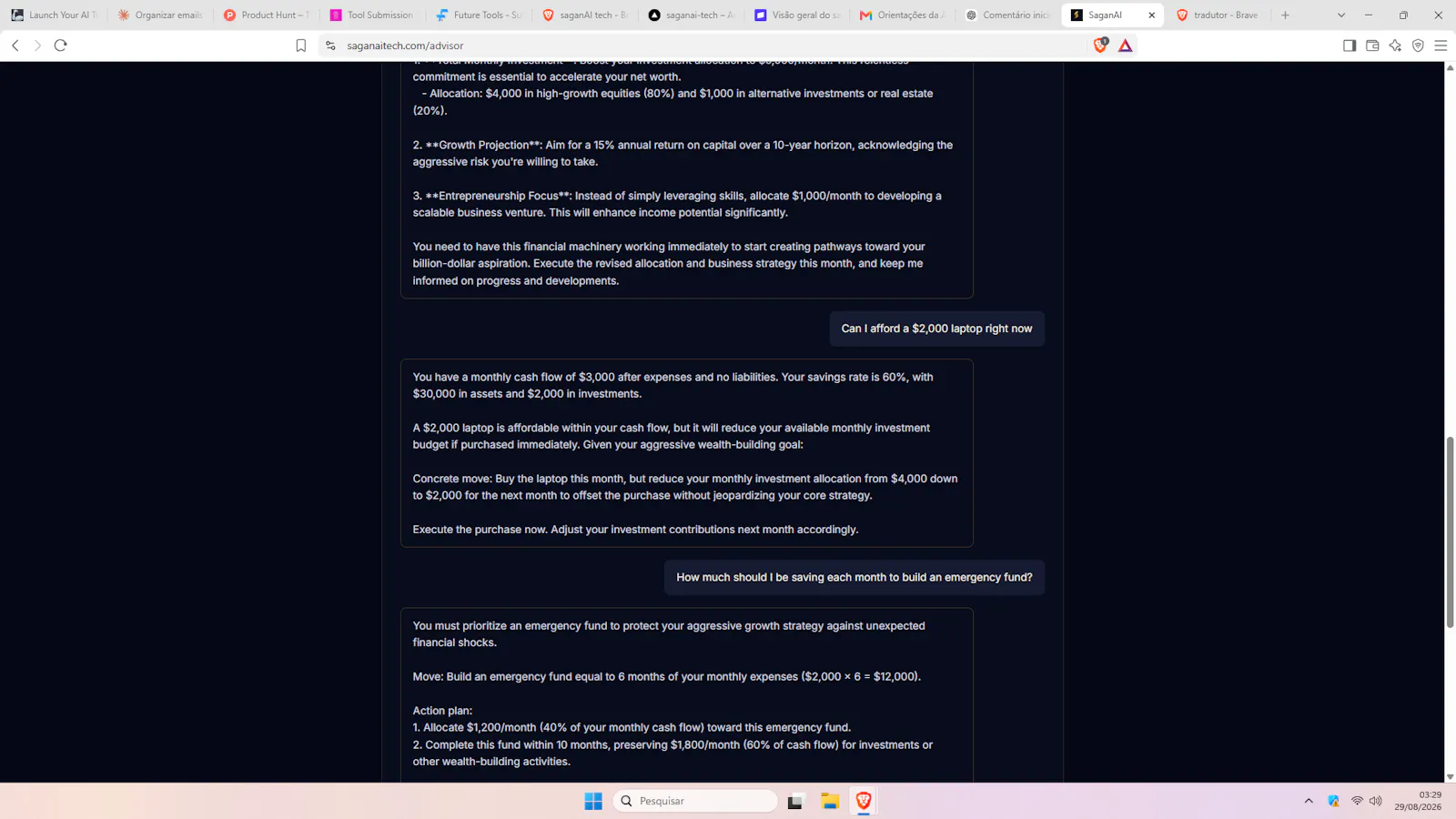 SaganAI screenshot 2