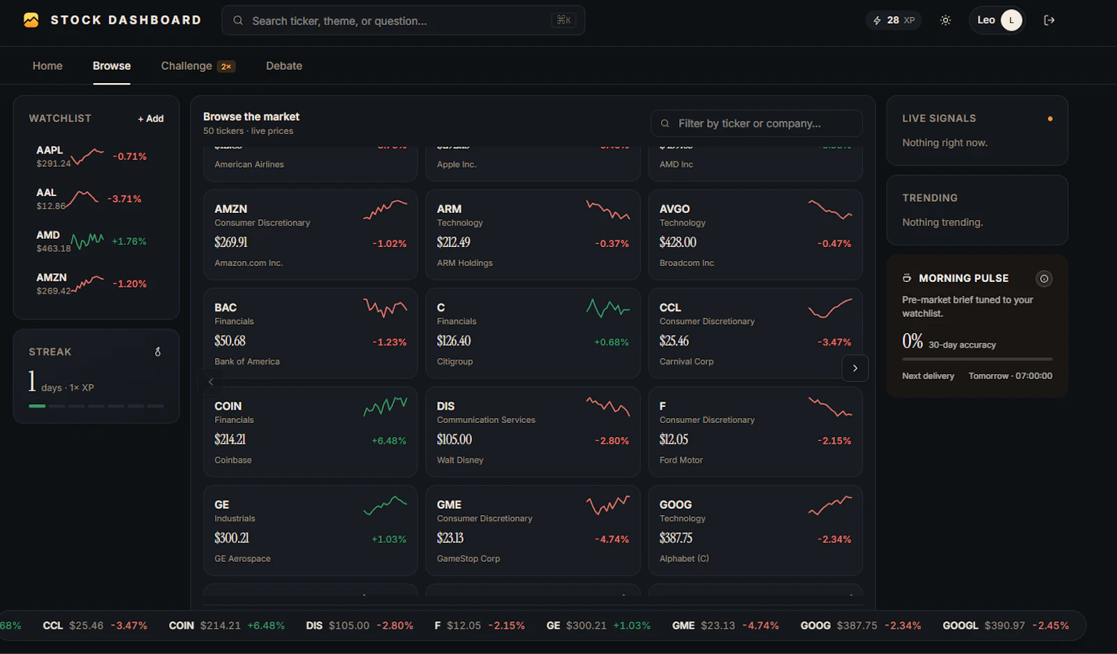 StockDashboard.com screenshot 6