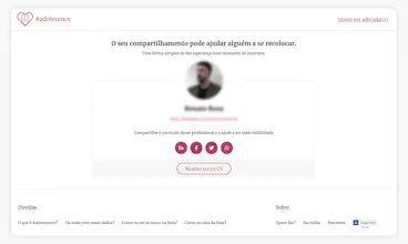 #adoteumcv = Share a CV gallery image
