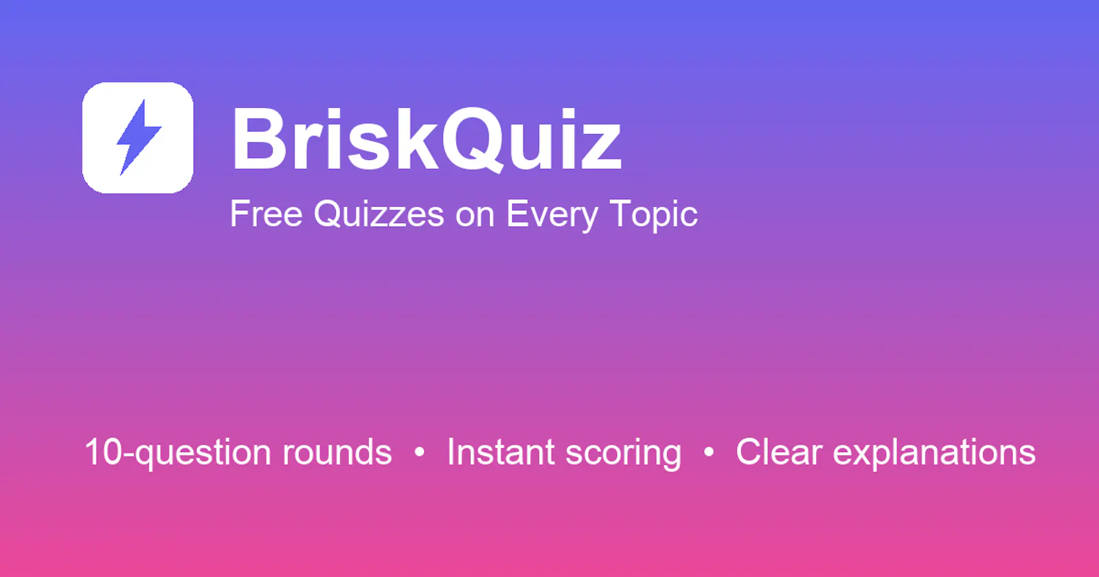 BriskQuiz screenshot 1