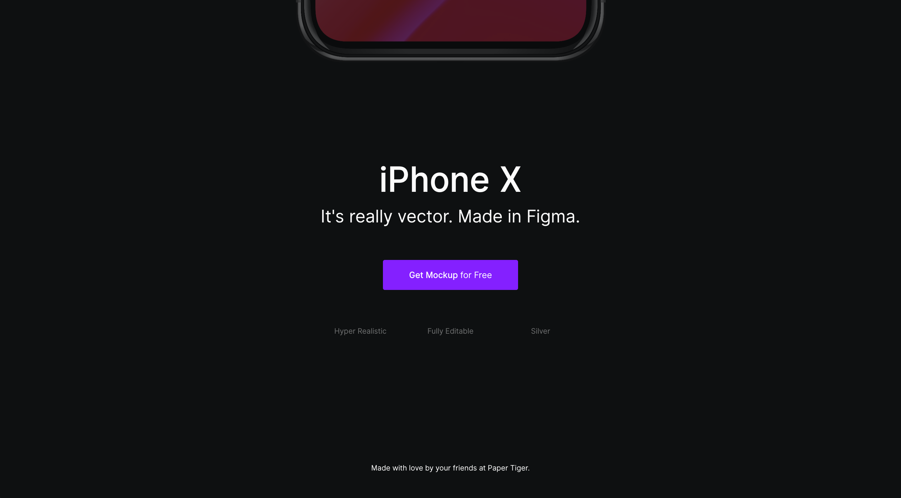 iPhone X Mockup for Figma gallery image