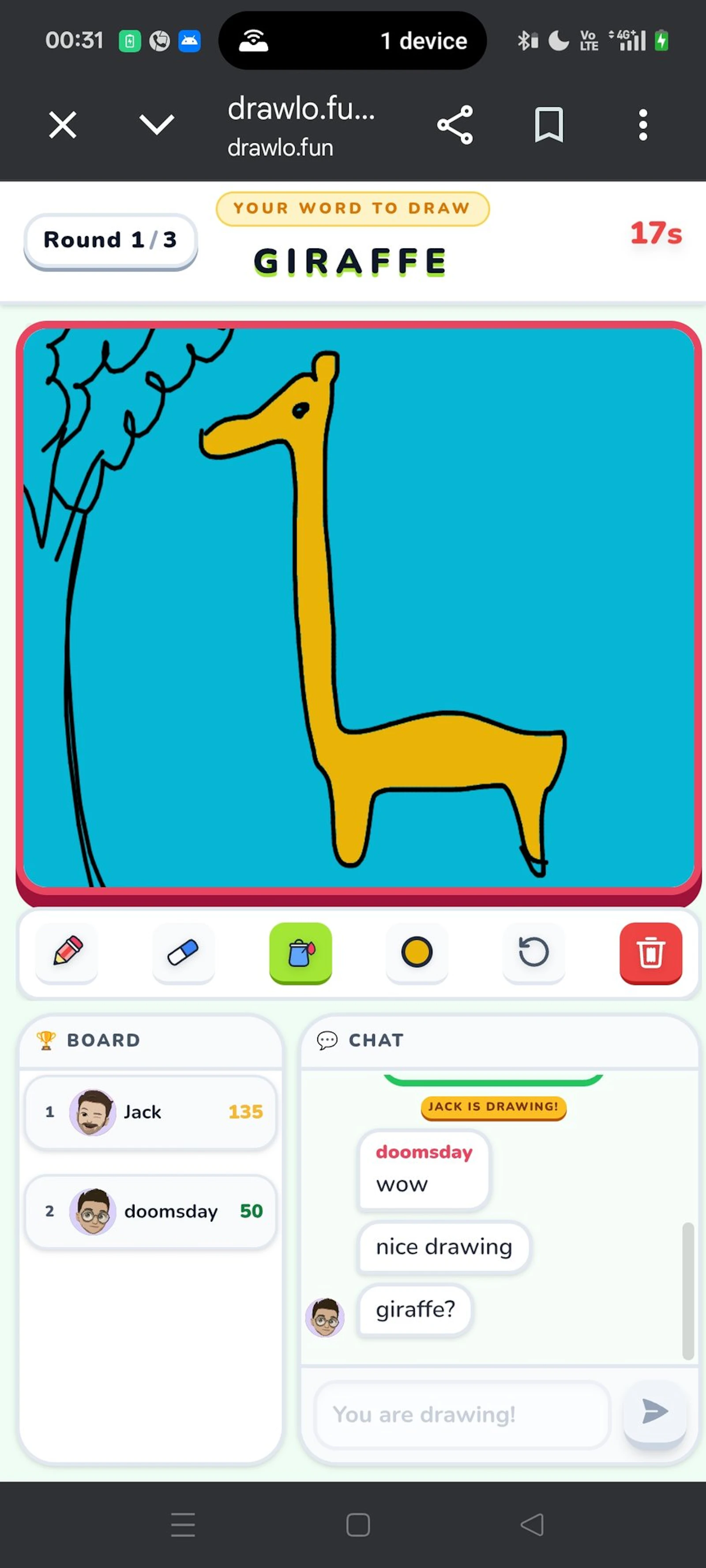 Drawlo- multiplayer drawing game screenshot 2