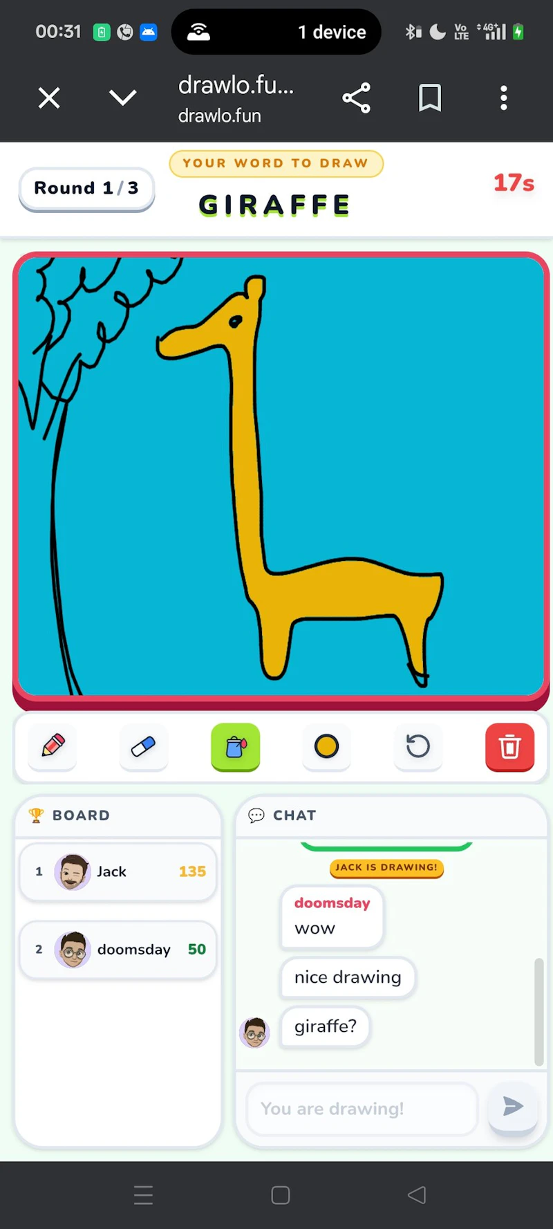 Drawlo- multiplayer drawing game screenshot 2