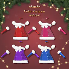 Moe Christmas Santa Girl VRC 3D Item! gallery image