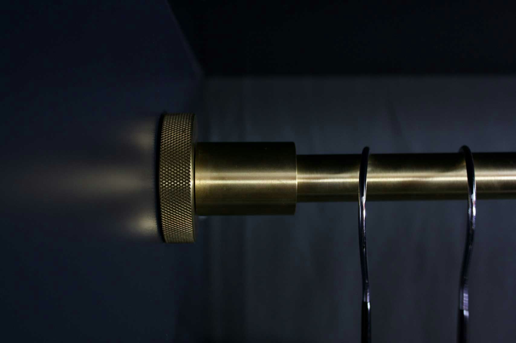 Maddox Wardrobe Rail Blackened Brass