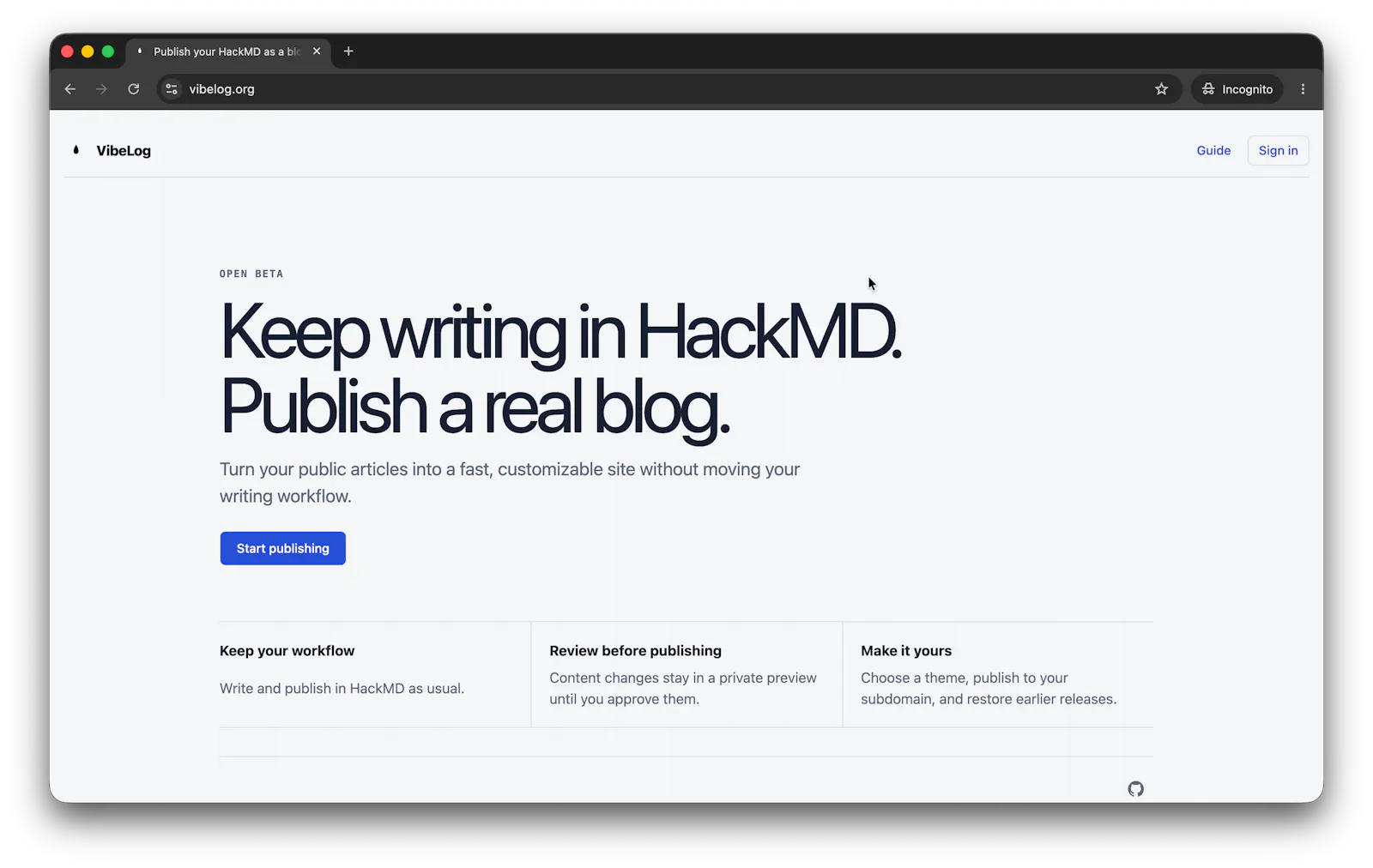 VibeLog SaaS screenshot 1