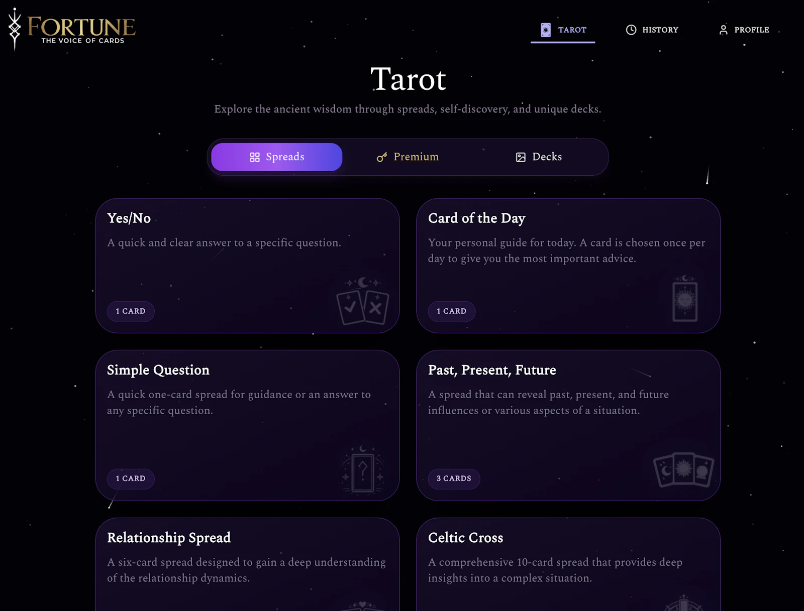 Fortune Cards screenshot 2