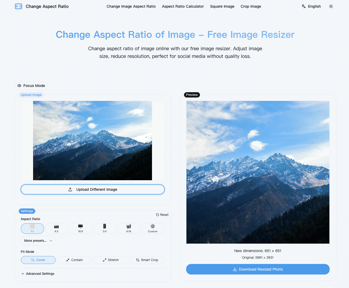 Free Image Resizer screenshot 1
