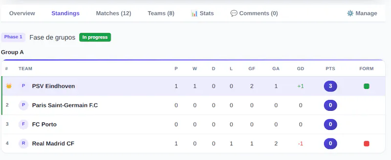 League Maker screenshot 2
