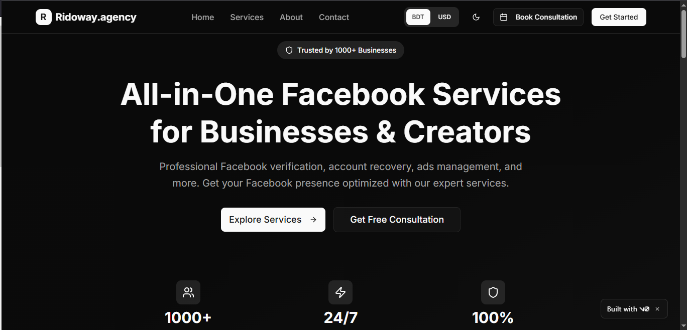 Média Ridoway.agency - Services Facebook tout-en-un pour les entreprises et les créateurs 1
