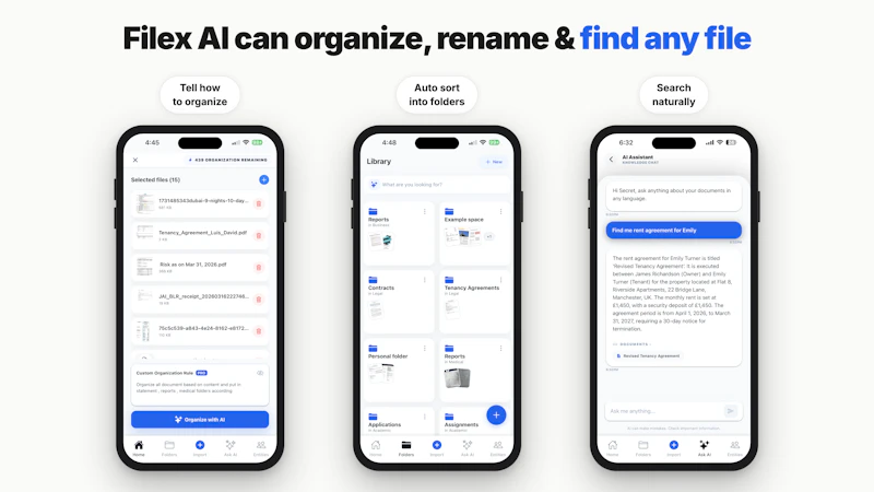 Filex AI : Document Organizer screenshot 2