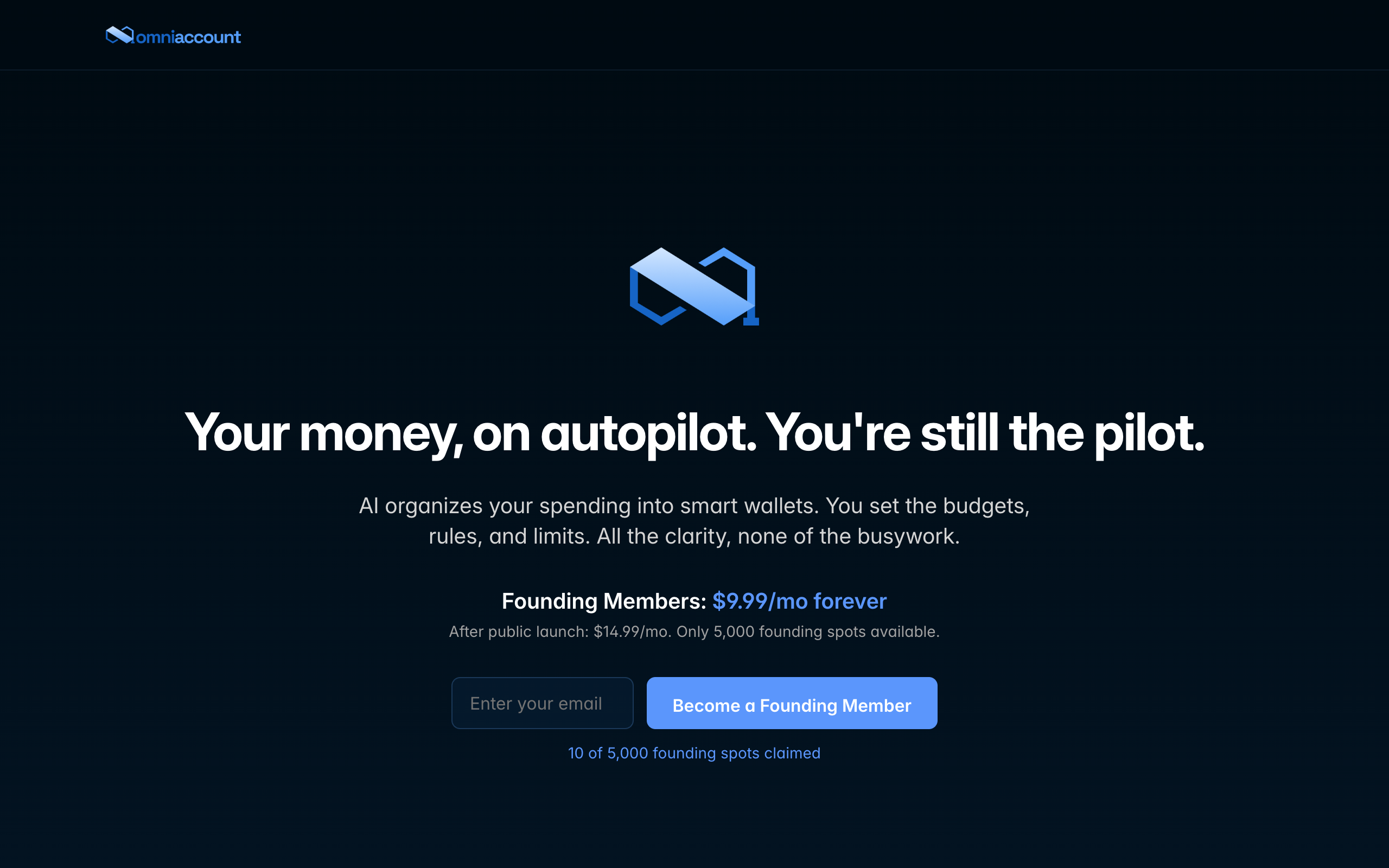 OmniAccount - Main product screenshot demonstrating key features and user interface