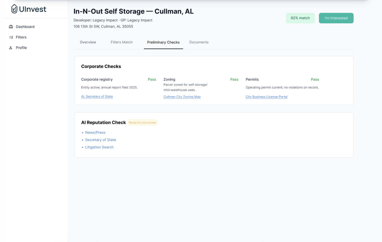 UInvest gallery image