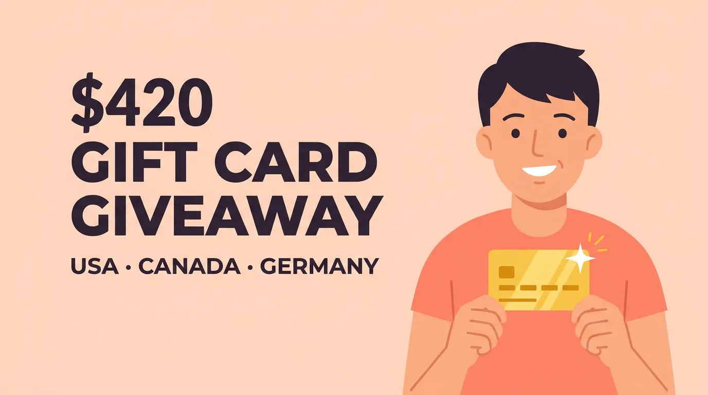 Winner Announced Nov 2: $420 Gift Card