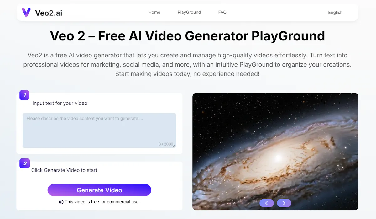 AI Video Generator powered by Veo2