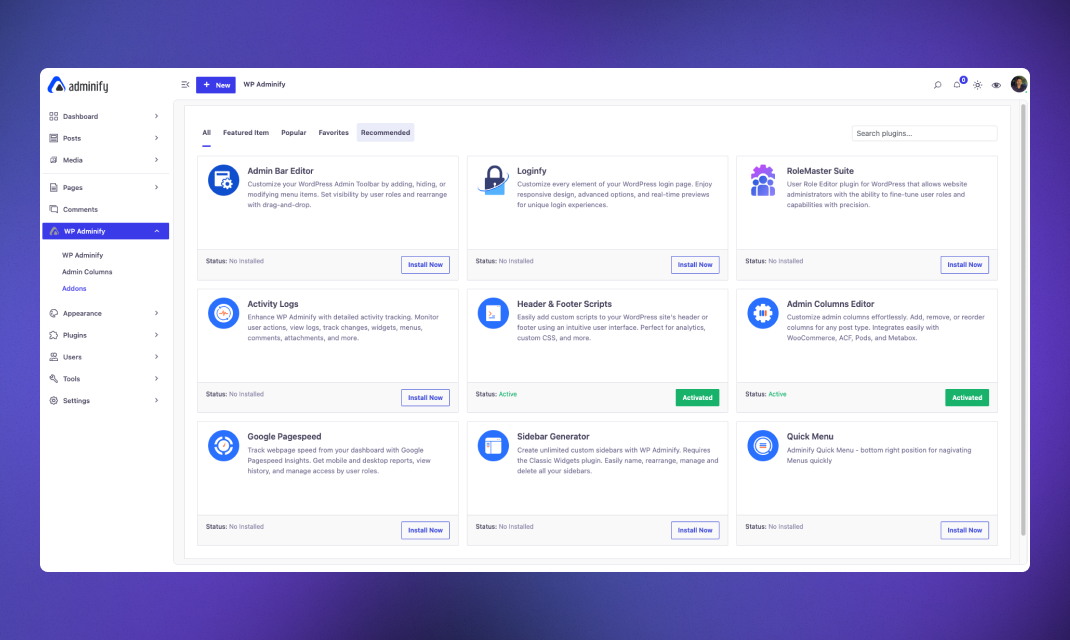WP Adminyfy media 3