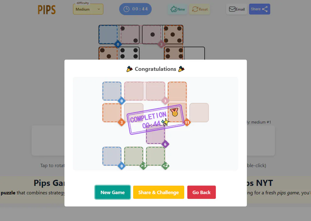 Pips game gallery image