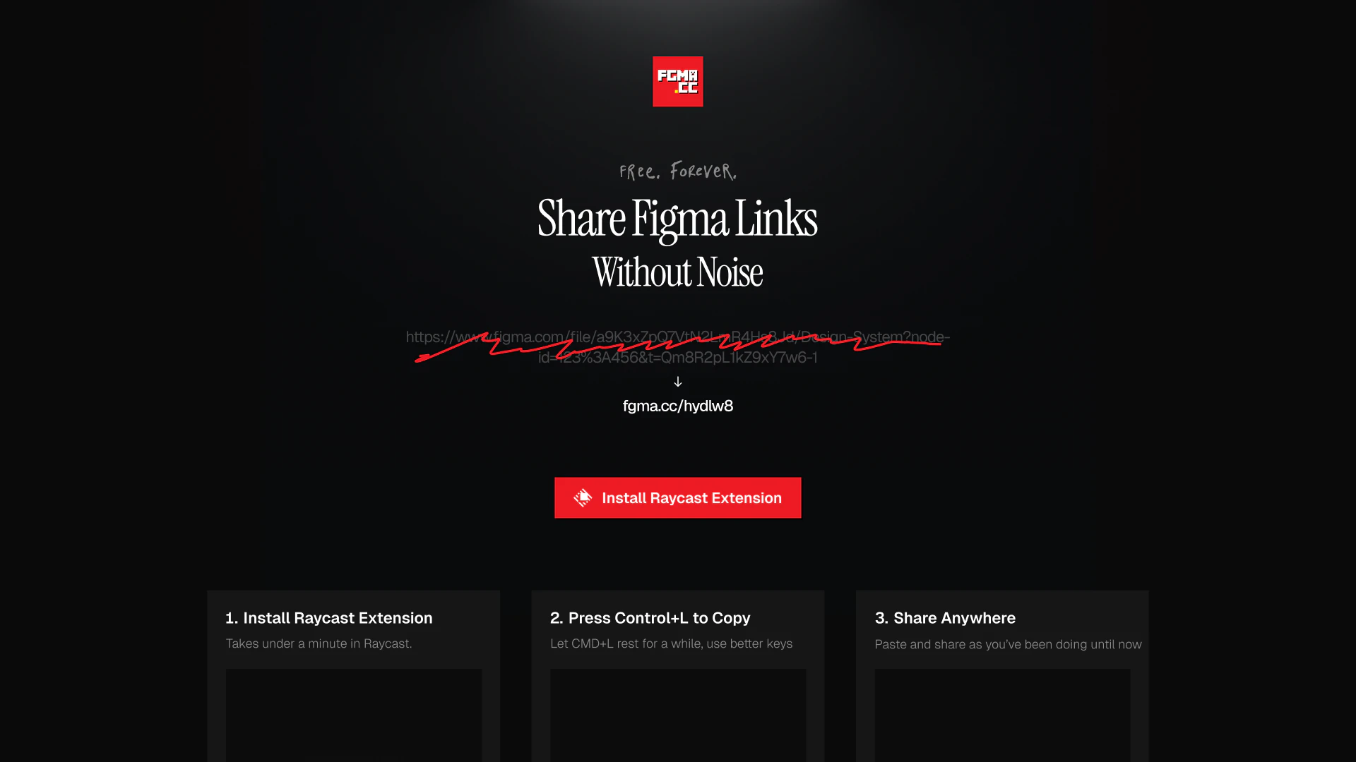 FGMA — Clean Figma Links screenshot 1