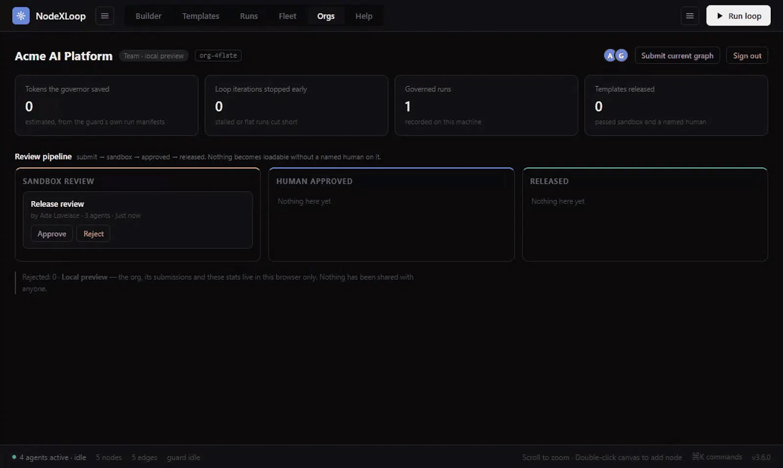 NodeXLoop — Agent Loop DevTools screenshot 1