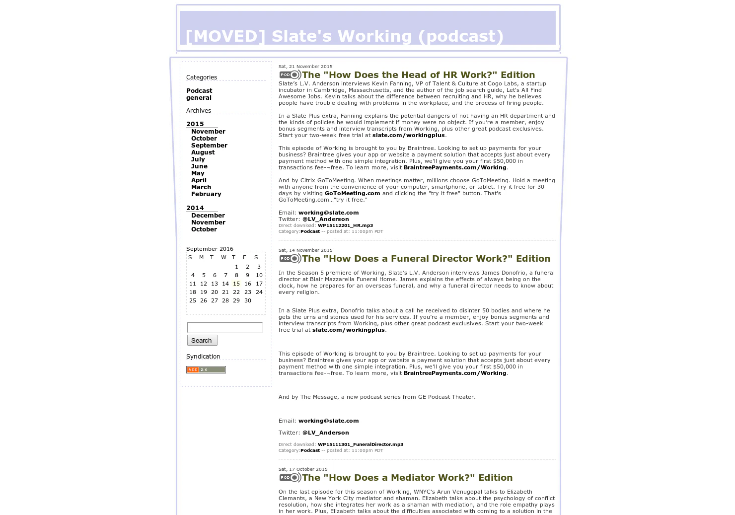 Slate's Working Podcast