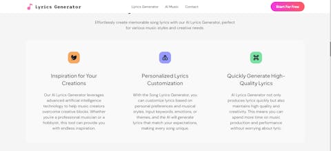 AI Lyrics Generator gallery image