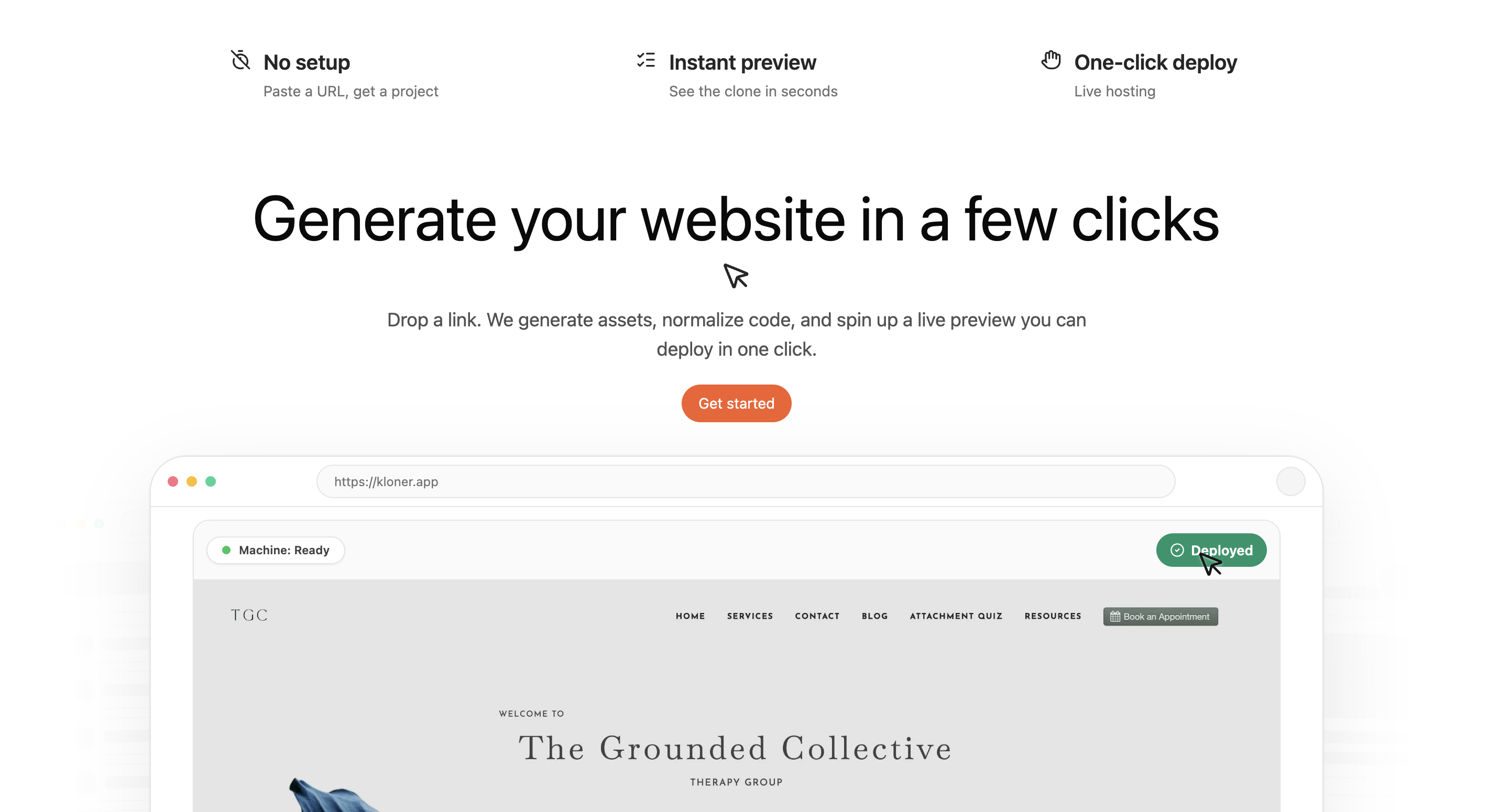 Kloner - Screenshot 2 showing product features and functionality