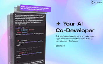 Cosine provides insightful explanations and tailored suggestions to enhance code writing efficiency.