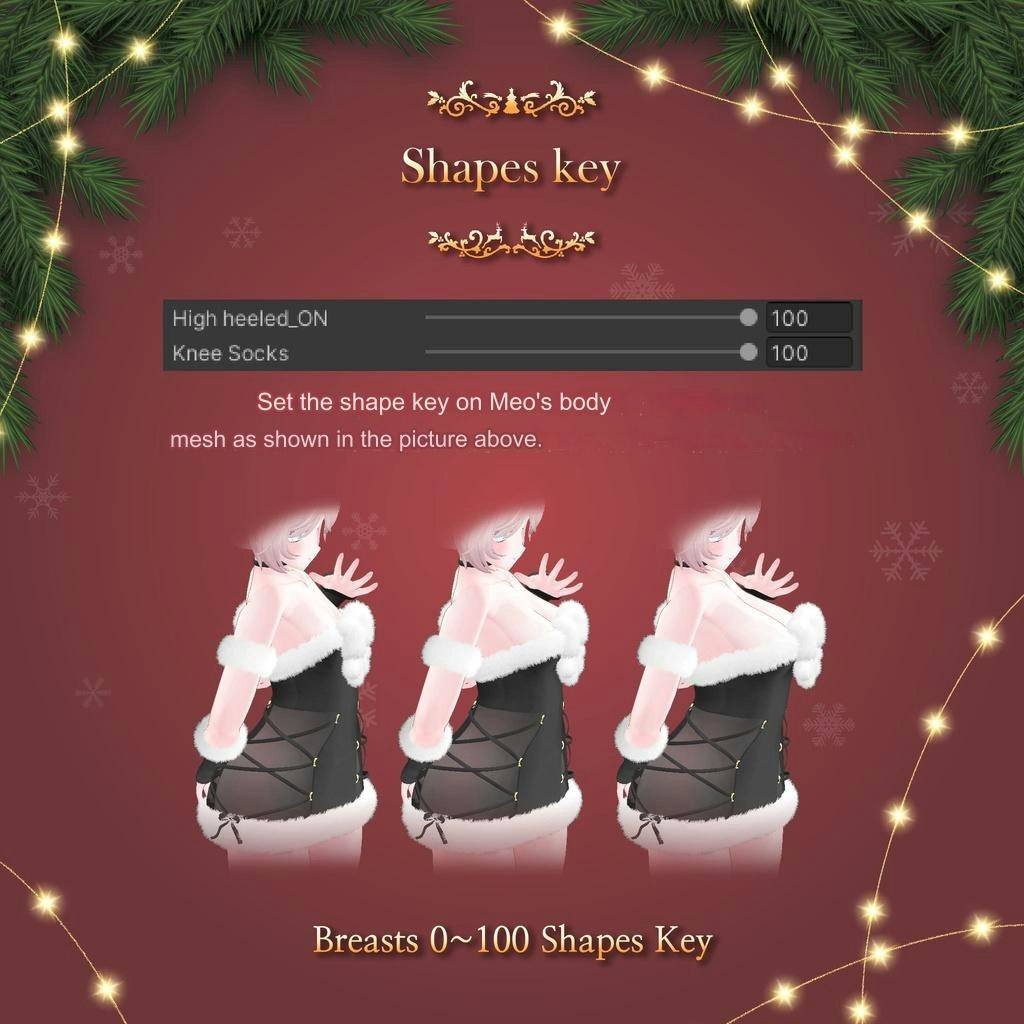 Moe Christmas Santa Girl VRC 3D Item! media 9