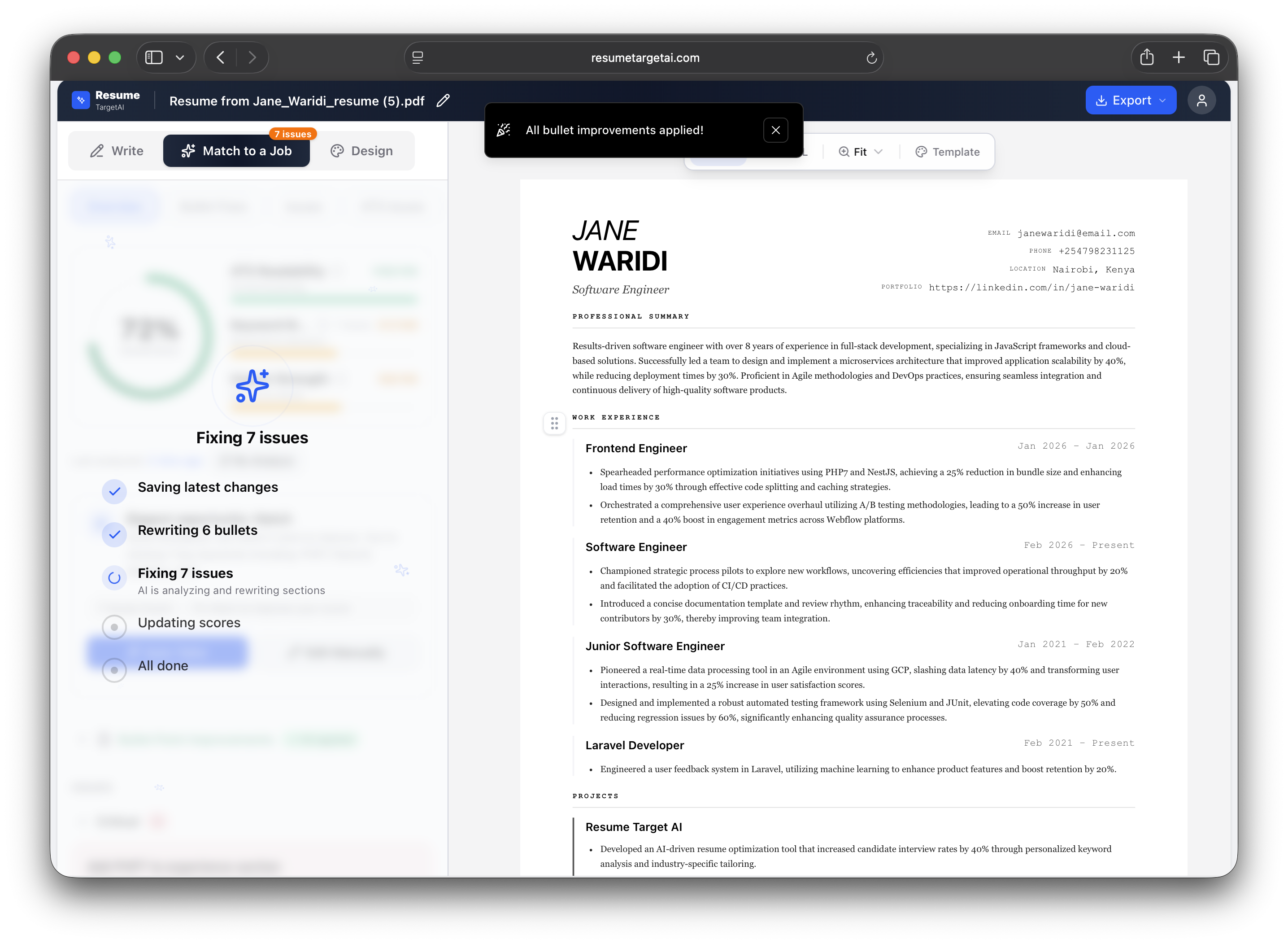 ResumeTarget AI gallery image