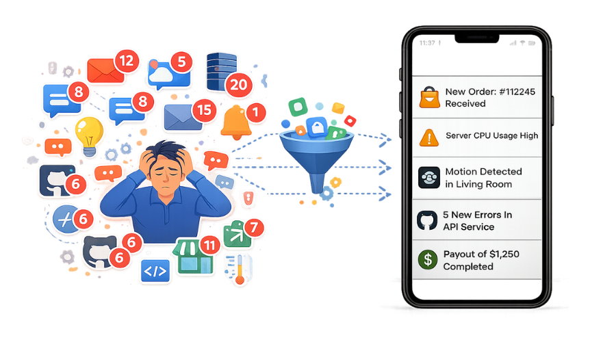 NotiLens: Smart Alerts, Zero Noise - Main product screenshot demonstrating key features and user interface