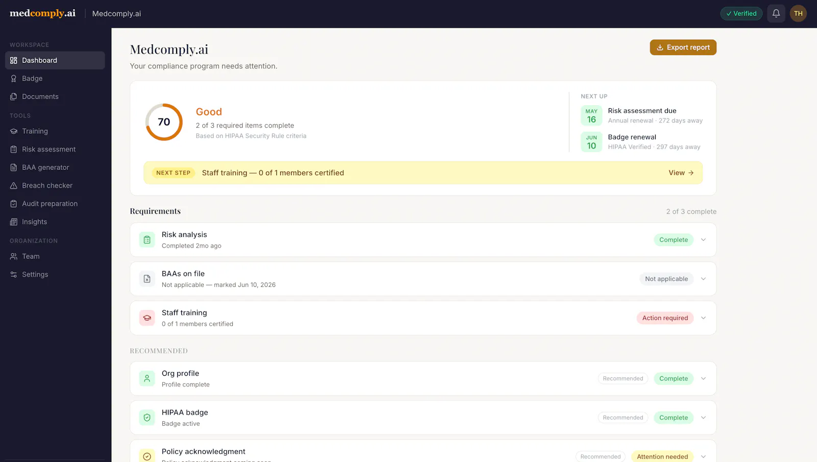 Medcomply.ai screenshot 4