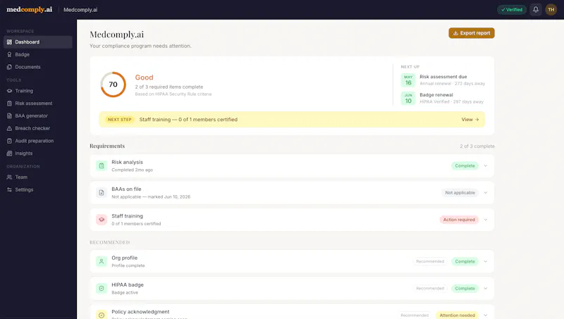 Medcomply.ai screenshot 4