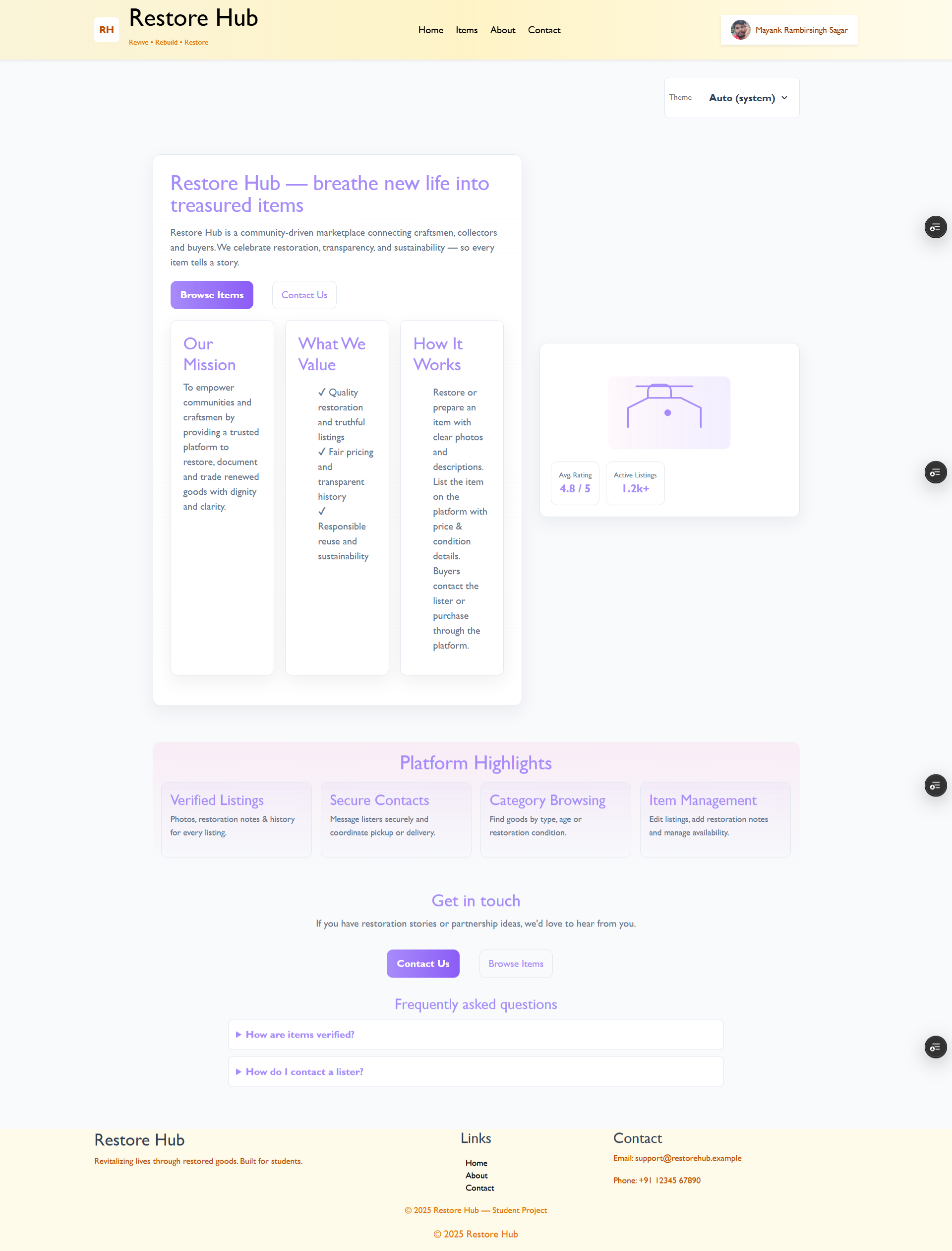 Restore Hub gallery image