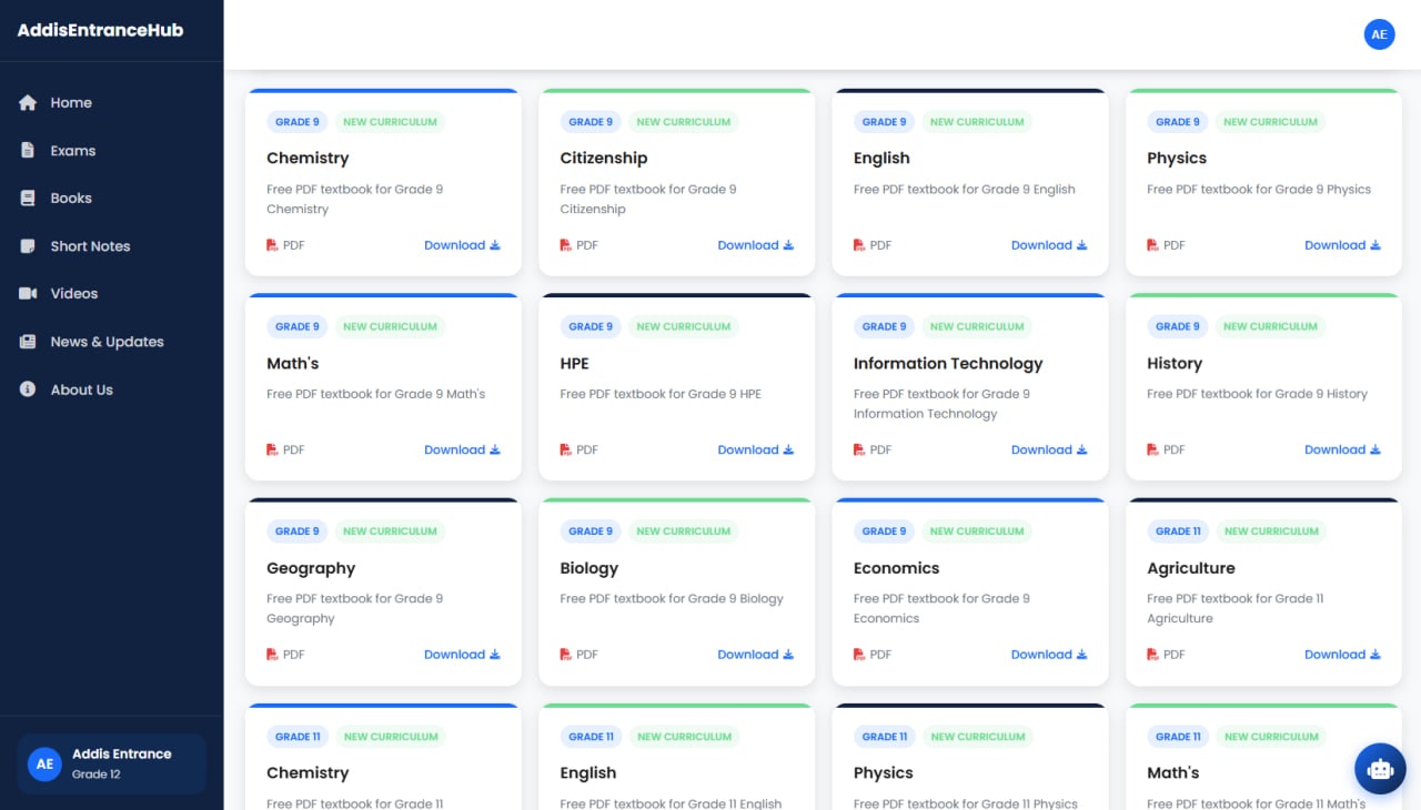 Média Hub d'entrée d'Addis - Autonomiser le succès — Préparation à l'examen d'entrée pour l'Éthiopie 9