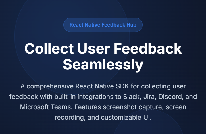 React Native Feedbac... logo