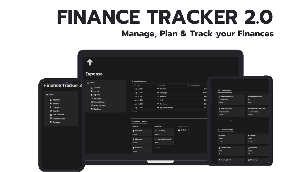 The Finance Tracker 2.0 media 2