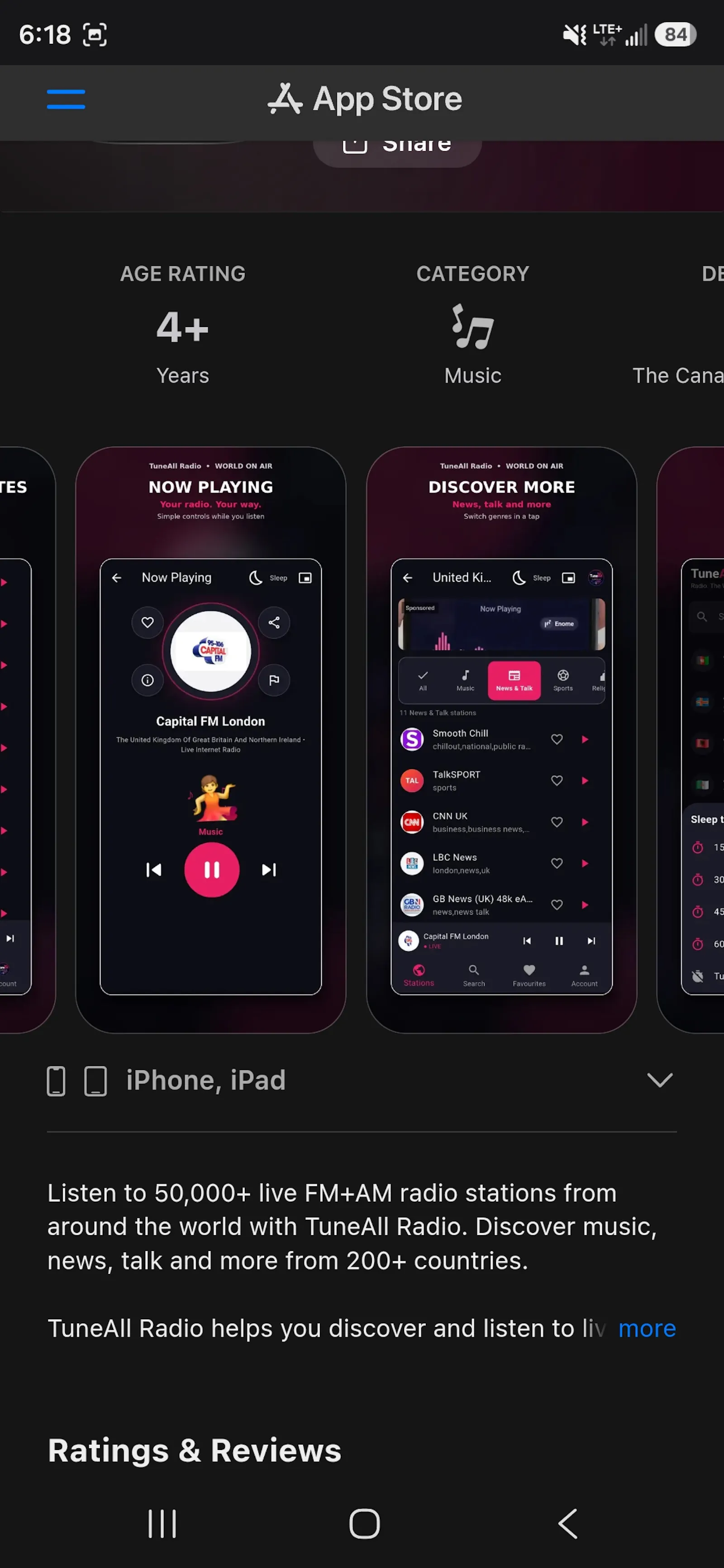 TuneAll Radio screenshot 3