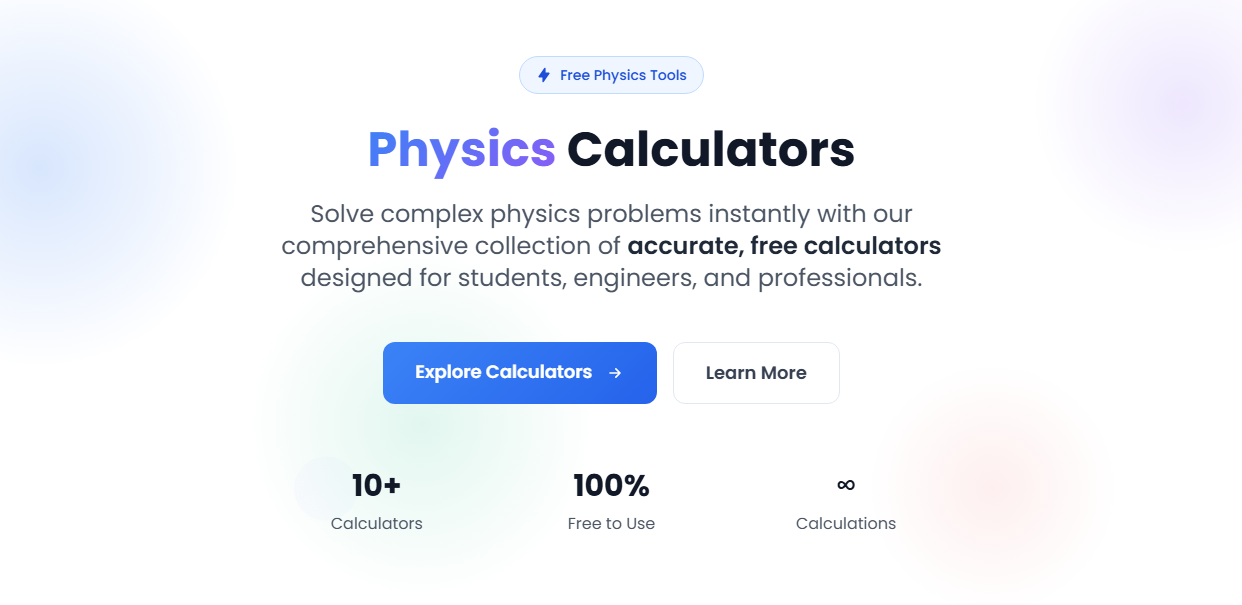Physics Calculators gallery image