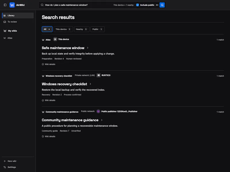 AirWiki screenshot 3
