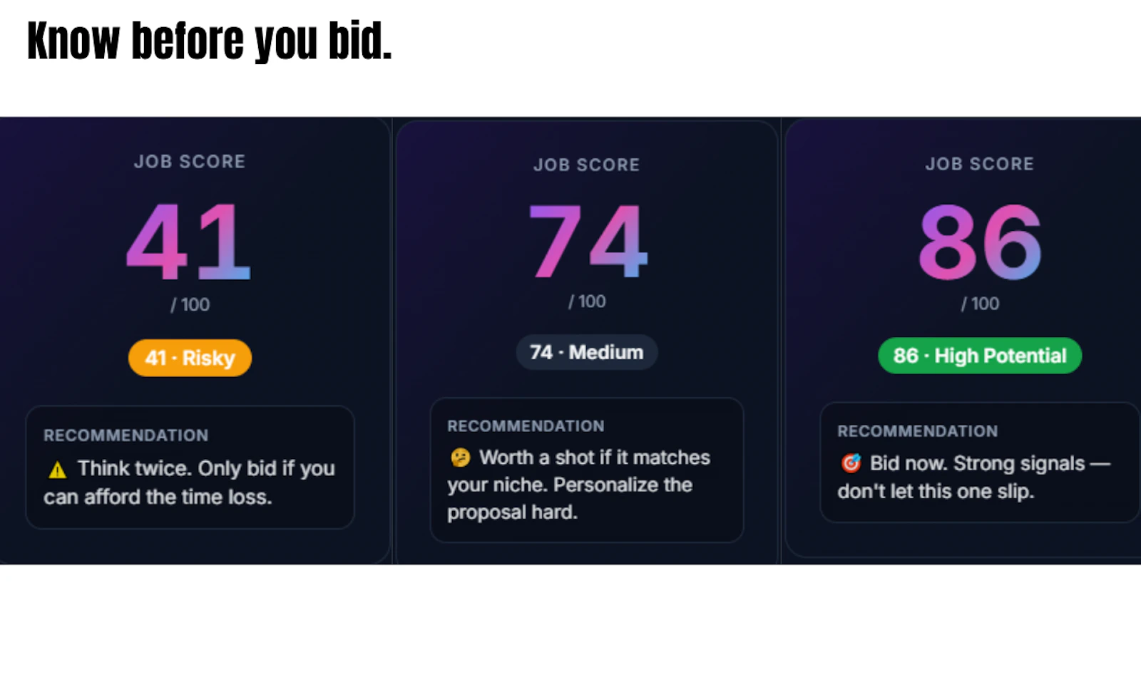 BidPilot screenshot 2