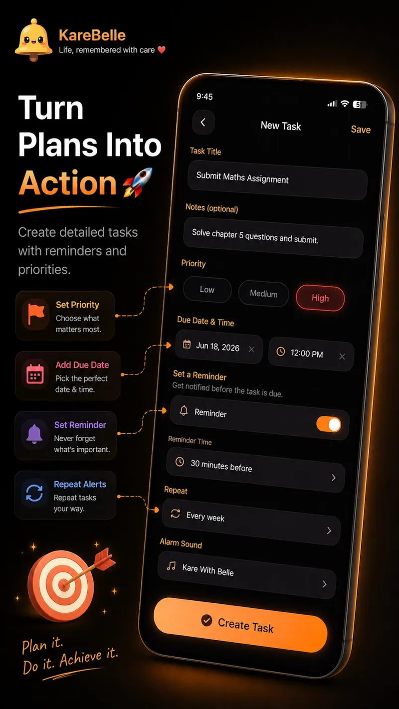 KareBelle- Reminders & Planner screenshot 2