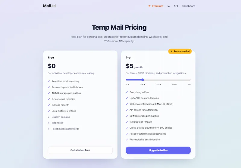 Mail.td screenshot 3