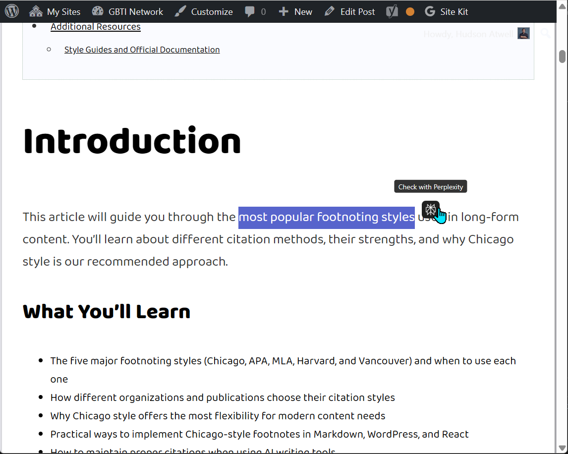 Perplexity Plugin for WordPress gallery image