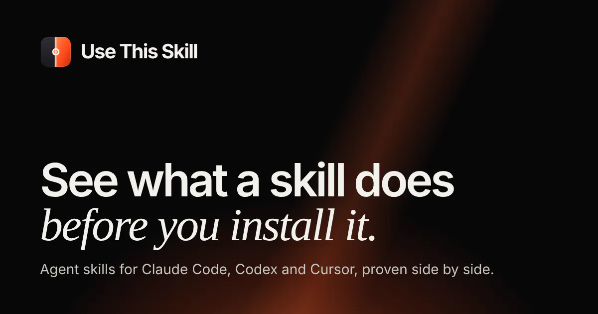 Use This Skill gallery image